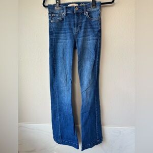 7 For All Mankind Dark Blue Flare Jeans